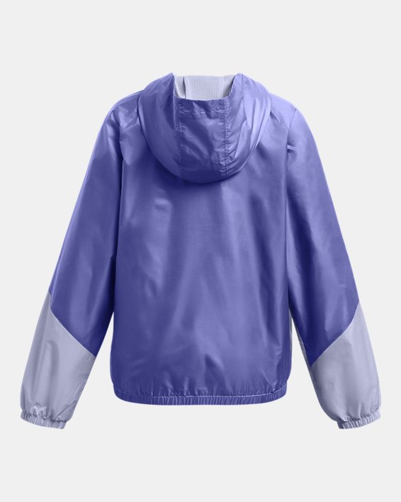 เสื้อกันลม UA SportStyle สำหรับเด็กผู้หญิง in Purple image number 1